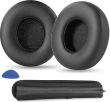 TaiZiChangQin Pakaitinės ausų pagalvėlės, suderinamos su "Beats by Dr. Dre Solo 4 Wireless On-Ear Bluetooth" ausinėmis Baltymų odos pagalvėlės Galvutės dangtelis