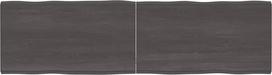 Tamsiai ruda 180 x 50 x (2-4) cm medžio masyvo apdorota kavos stalo lenta - virtuvės kavos stalo valgomojo stalo stalviršio pakeitimas