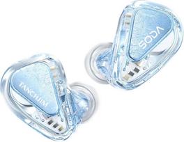 TANCHJIM SODA 1DD+4BA intraaural híbridos, DMT5 frecuencia de 3 vías, nuevo sistema silk y controlador PURE armatūra. HIFI IEM ligero y desmontable, ideal para uso prolongado, 3,5/4,4 mm
