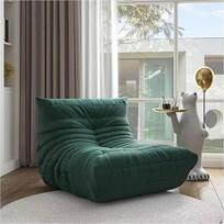 Togo kėdė, Togo sofa, Togo kėdė, Togo sofa, Putų pupelių maišas, sofa, suspaudžiamas, poilsio kėdė, meditacija namams ir biurui (tamsiai žalia)