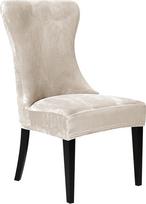 Tufted Stretch Velvet Wingback kėdės apsauginis dangtelis su rankų akcentu, šoninis kėdės dangtelis, nuimamas minkštas banketinių kėdžių apsauginis dangtelis (smėlio spalvos, 4)