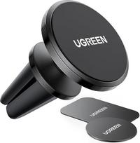 UGREEN Mobiliojo telefono laikiklis automobilyje Magnetinė ventiliacija Magnetinis mobiliojo telefono laikiklis automobilyje 360° su 2 metalinėmis plokštelėmis Magnetinis automobilinis mobiliojo telefono laikiklis, suderinamas su iPhone 15 Pro Max Plus 14