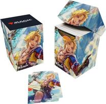 Ultra Pro - Final Fantasy x Universes Beyond Tidus (Commander) 100+ Deck Box for Magic: The Gathering | Prekybos kortelių aksesuarai, kolekcinių kortelių žaidimų įranga, Fantasy žaidimų reikmenys