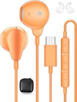 USB C ausinės "Samsung Galaxy A16 A17 A56 A36 A34 S25 S24" ausinės su mikrofonu "iPhone" 17 16e 15 "Pro HiFi" stereofoninės C tipo ausinės "Xiaomi 15 Pixel 10 9a" ausinės su mikrofonu
