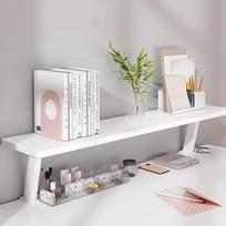 Užspaudžiama stalo organizatoriaus lentyna 60 x 20 cm, reguliuojama stalo lentyna, skirta biurui, namų biurui ir mokyklai