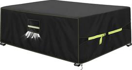 VDISRR Žiemos sodo baldų danga, 420D Oxford brezentas, sodo baldai, 250 x 150 x 90 cm, stalo danga su vėdinimo angomis, atspari vandeniui ir UV spinduliams, skirta sodo stalui, sėdimųjų vietų grupei