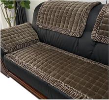 Velveto sofos užvalkalas Kampinė sofa L formos sofos užvalkalas Sofos užvalkalas Sofos / sofos užvalkalas mesti antklodę Kampinė sofa 4/3/2/1 vietų sofos apsauga Sofos užvalkalai Neslystantis šuo katė (spalva: Tamsiai ruda spalva, dydis: 70x2