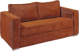 Vente-unique - "Loreto" sofa-lova su čiužiniu 4 sėdimoms vietoms - Laidas - Terakota - Gulimas paviršius 160 cm - Čiužinys 14 cm