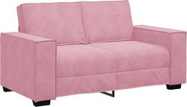 vidaXL 2 vietų sofa rožinė 120 cm aksominė sofa 2 vietų aksominė sofa dvivietė sofa 2 vietų sofa aksominė TV kėdė