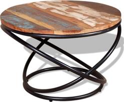 VidaXL Bazinis stalas Bois de récupération massif 60 x 60 x 40 cm