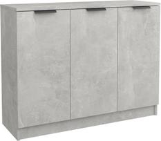 vidaXL šoninė spinta Šoninė spinta Daugiafunkcinė spinta Stovinti spinta Gyvenamasis kambarys Betoninė pilka 90,5 x 30 x 70 cm Medienos medžiaga