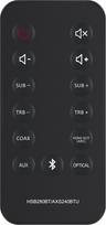 VINABTY HSB280BT AXS240BTU pakaitinis nuotolinio valdymo pultas tinka "Hitachi Soundbar" garso juostai HSB280BT/AXS240BTU HSB280BT AXS240BTU