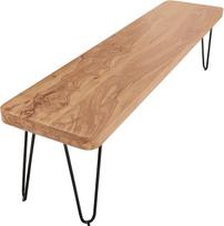 Wohnling Banc Bois Massif d'Acacia 160 x 40 x 45 cm