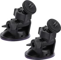 Yctze Dash Cam Mount, 2 pakuotės 1/4" sriegio dviračių įrašymo įrenginio automobilinis laikiklis Sraigtinis trikojis Priekinio stiklo laikiklis 360 laipsnių kampu besisukantis vakuuminis siurbimo puodelis
