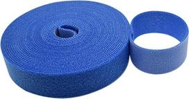YOFASEN 5 metrų velcro juostos ritinėlis - 3 daugkartinio naudojimo kabelių raiščiai, kuriuos galima supjaustyti pagal dydį Velcro juostos, biuro plotis: 1 cm / 1,5 cm / 2 cm, mėlyna