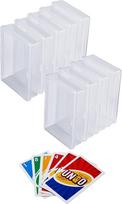 Žaidimo kortų laikiklis Plastikinis 8 vienetų žaidimo kortų kaladės dėžutė 104x75x26mm Prekybos kortų laikiklis Kortų laikiklis Kortų laikymo organizatorius Plastikinė laikymo dėžutė sporto kortelėms Žaidimų kortos