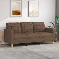 ZEYUAN 3 vietų sofa, ruda, 180 cm, audinys, Sofa, Svetainė, Jaunimo sofa, Atpalaiduojanti sofa, Sofos ir sofos, Miegamojo sofa, Jaunimo vaikų kambarys