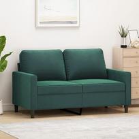 ZEYUAN 359191 2 vietų sofa, tamsiai žalia, 120 cm, aksomas, svetainės sofa, sofos ir kušetės, poilsio sofa, svetainės sofa, 120 cm