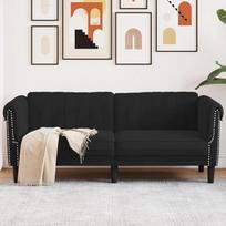 ZEYUAN 372580 2-vietė sofa Juoda aksominė poilsio sofa, sofos ir kušetės, poilsio sofa, sofa svetainei, sofa su miego funkcija