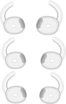 [3 poros] Pakaitiniai "Airpods 4" ausų antgaliai, itin plonos silikoninės ausinės "Airpods 4", netelpa įkrovimo dėkle (baltos spalvos)