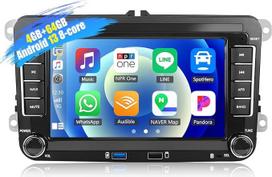 [4+64G 8 branduolių] CAMECHO Android 13 automobilinis radijas VW Golf 5 6 Polo Tiguan Caddy Skoda Passat su Carplay/Android Car/Mirrorlink, 7 colių talpinis jutiklinis ekranas su WiFi GPS FM Bluetooth