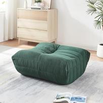 [en.casa] "Kodsø Footstool Floor Cushion" 35 x 80 x 65 cm Sėdynės pagalvėlė "Floor Pouf" "Bean Bag" Paminkštintas "Ottoman Pouf" "Cord Green