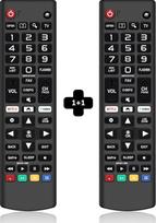 【2 pakuotės】Pakeičiamasis LG televizoriaus nuotolinio valdymo pultas AKB75095307 Universalus LG išmaniojo televizoriaus nuotolinio valdymo pultas AKB75375604, AKB75675304, suderinamas su visų modelių LCD, LED, OLED, 3D, HDTV