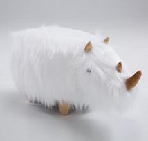 ✿ Dreamer Plush Osmanischen Keisti dekoratyviniai baldai Rhino - Kūrybinė medžio masyvo taburetė