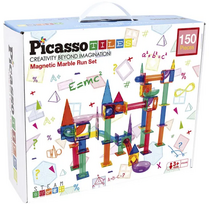 Picasso Tiles Picasso plytelės - magnetinių marmurinių takelių rinkinys (150 vnt.) (PTG150)
