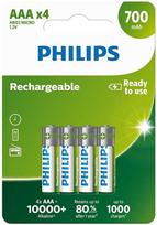 PHILIPS įkraunamų baterijų AAA NiMH 700mAh rinkinys, 4 vnt.