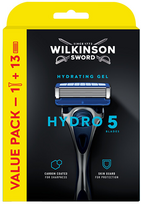 „Wilkinson Hydro 5 Skin Hydration“ skustuvas su 5 ašmenimis ir 13 kasečių