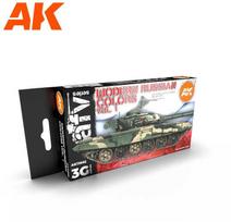 AK Interactive Rusų karinė kamufliažo dažų rinkinys Vol.1, 3 gen., AK11662