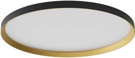 50W LED paviršinis/pakabinamas šviestuvas DAMA, juodos/aukso sp., 3000/4000/5000K, 60cm, 01-3751