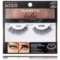 Kiss Magnetic Lashes Double Strength 01 Charm dirbtinės magnetinės blakstienos - 1 vnt.