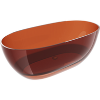 Mexen Pure earth laisvai pastatoma vonia skaidri 170 x 80 cm, chromuotas kamštis - 58071708005