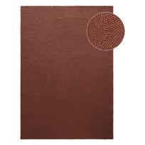 Rankų darbo raudonos plytų spalvos iš vilnos kilimas 160x230 cm Calmio – Hanse Home