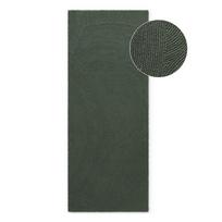 Rankų darbo tamsiai žalios spalvos iš vilnos kilimas 80x300 cm Calmio – Hanse Home