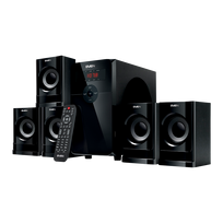 Speakers SVEN HT-201, black (80W, Bluetooth, FM, USB/SD, Display, RC unit)