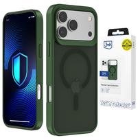 "3mk Smoke MagCase" dėklas "iPhone 17 Pro" - žalias permatomas