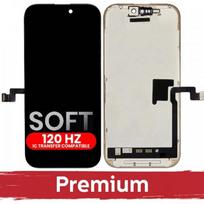 LCD ekranas suderinamas su iPhone 16 Pro juodas (SOFT OLED / Stable 120Hz / Premium) nuimamas IC