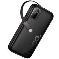 Išorinė baterija Hoco 10000 mAh QC PD 20W su ištraukiamu USB C laidu Q51 juoda