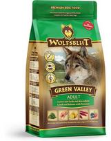 WOLFSBLUT Green Valley Adult sausas ėdalas šunims su ėriena, lašiša ir daržovėmis 12,5 kg