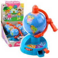 Lavinimo žaislas, gaublys Lean Toys Puzzle, 16 cm, mėlyna sp.