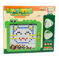 Magnetinė lenta, su priedais, dinozauras Lean Toys, žalia sp.