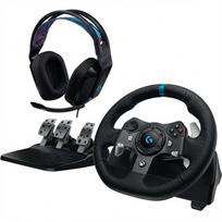 Logitech G920 Driving Force Žaidimų vairas ir pedalai + G335, for Xbox Series X|S/Xbox One/PC, Juoda