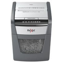Rexel Optimum AutoFeed+ 50X Dokumentų naikiklis Cross cut shredding 4x28mm P-4 20L 55dB, Pilka/Juoda