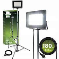 Statybinė lempa, 100W LED prožektorius ant stovo – darbo lempa, pastatoma