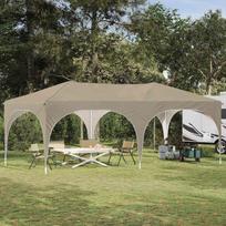 Pop-up šventinis palapinė Kreminė 575 x 288 x 245 cm