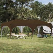 Pop-up šventinis palapinė Taupe 575 x 288 x 245 cm
