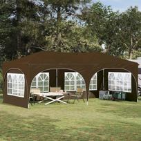 Pop-up šventinis palapinė Taupe 575 x 288 x 245 cm